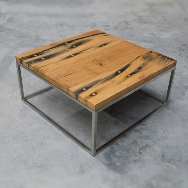 Massief Eiken Bijzettafel 10