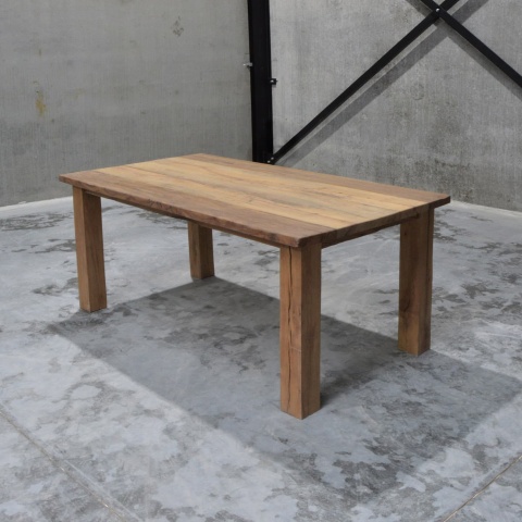 Massief Oud Eiken Eettafel 16