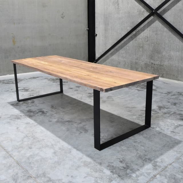 Massief Eiken Eettafel Whitewash 18