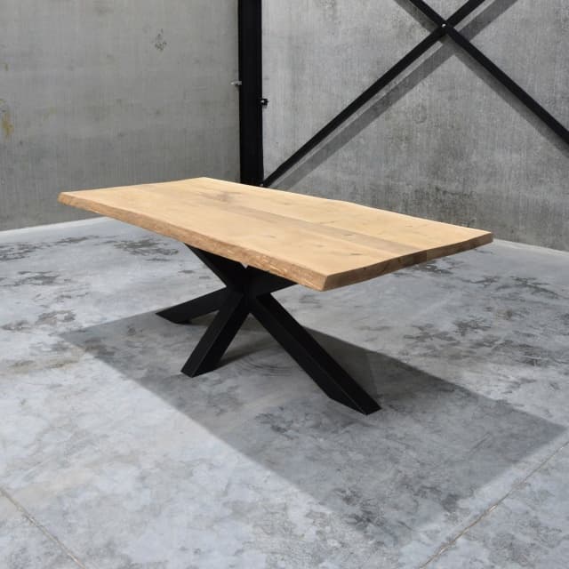 Massief Eiken Boomstamtafel 1