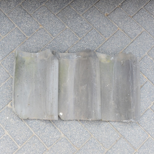 Oudhollandse strengpers dakpannen blauwgesmoord 