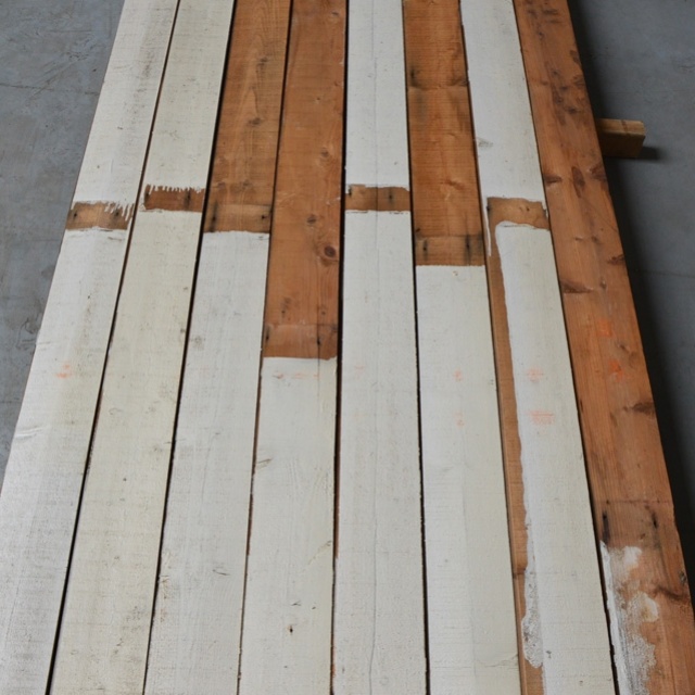 Oude geverfde planken 