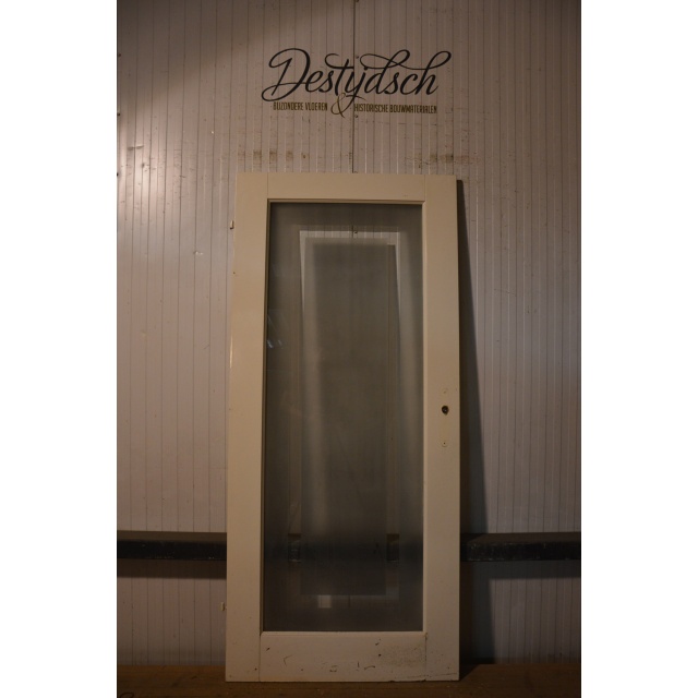 Paneeldeur met glas opdek