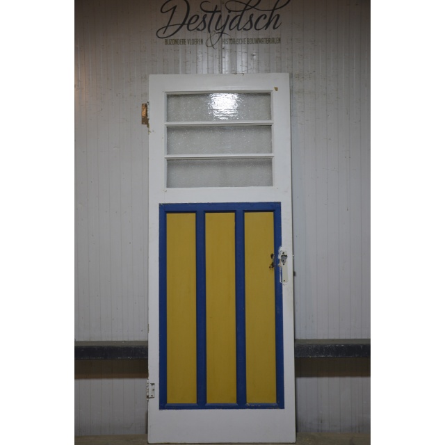 Bruynzeel zesvaks paneeldeur met 3 ruitjes 