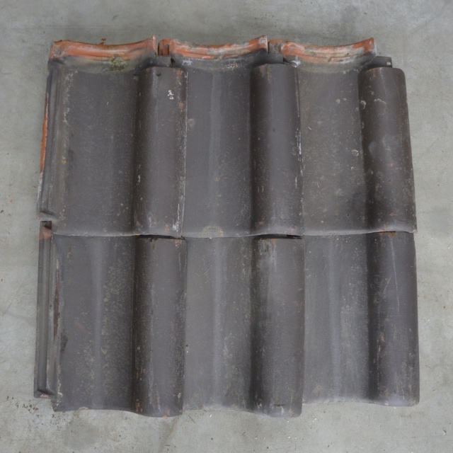 Gebruikte geëengobeerde OVH dakpannen 