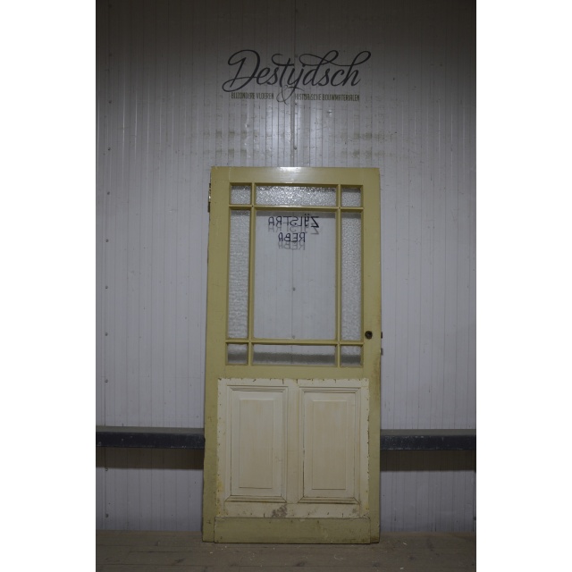 Gebruikte paneeldeur met glas 