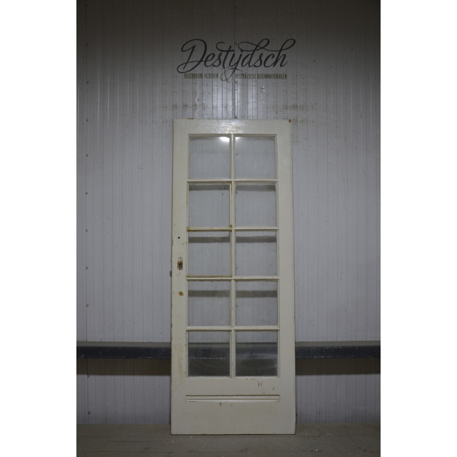 Gebruikte paneeldeur met 10 ruitjes  