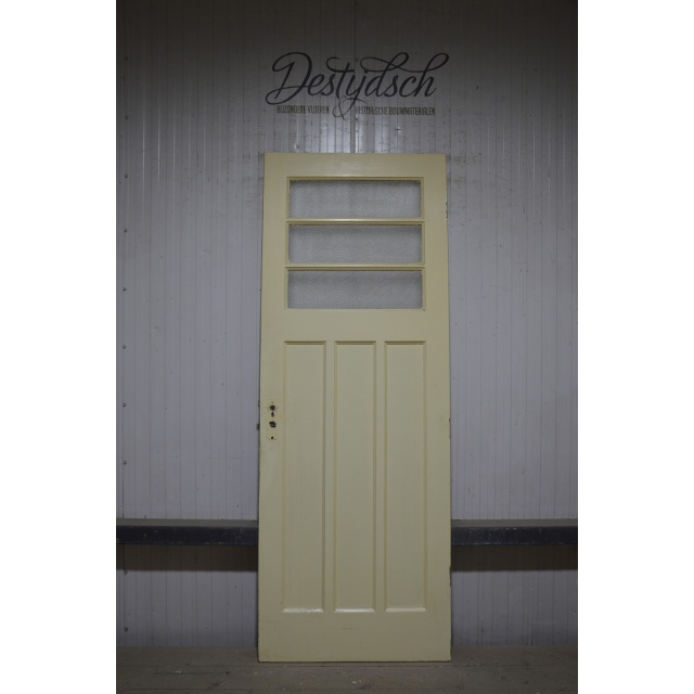 Bruynzeel zesvlaks paneeldeur met 3 ruitjes 