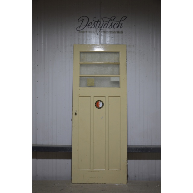 Bruynzeel zesvlaks paneeldeur met 3 ruijtes