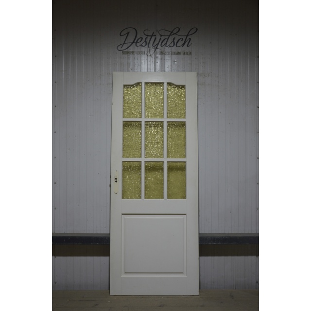 Gebruikte paneeldeur met glas 