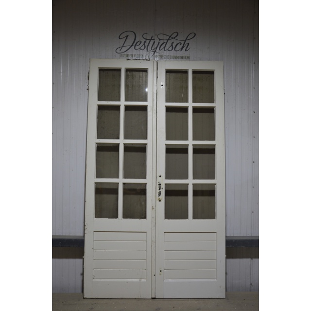 Set klassieke deuren met glas 