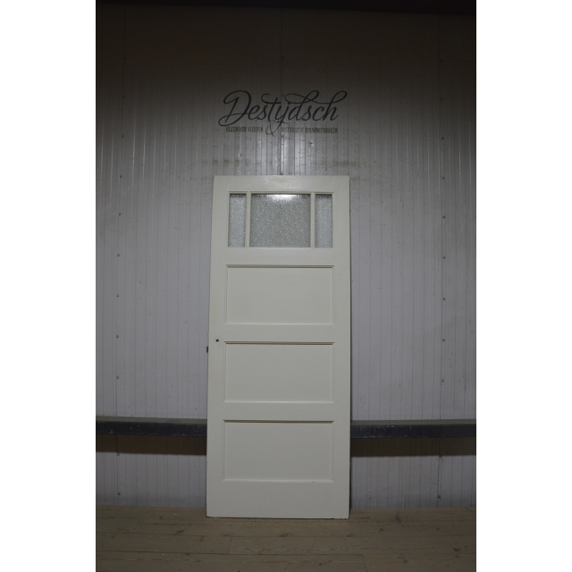 Bruijnzeeldeur deur met 3 ruitjes  