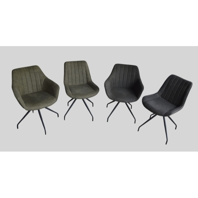 Set van 4 draaibare eetkamerstoelen – showroomaanbieding 