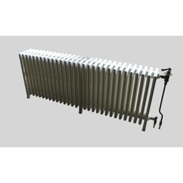Oudeklassieke ledenradiator inclusief kraan