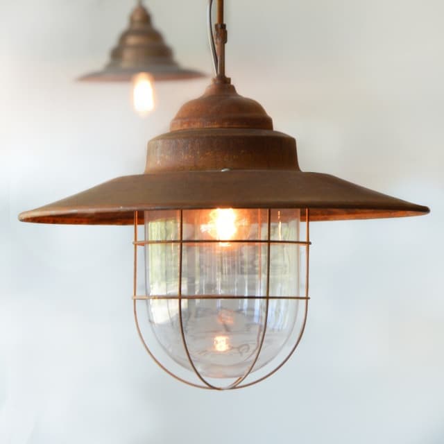 Antieke Oude Landelijke Hanglamp 16 